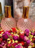 Load image into Gallery viewer, Olu Ase Organic Bulgarian Rose Crystal Essence Beauty Water (Rose Quartz Crystal)