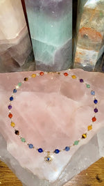 Load and play video in Gallery viewer, 14k Crystal Chakra Choker
