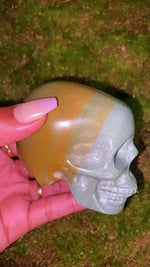 Load and play video in Gallery viewer, 4&quot; Inch Polychrome Crystal Skull