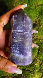 Load and play video in Gallery viewer, 4.5&quot; Inch Chunky Purple Lepidolite Tower